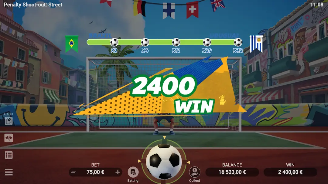Gameplay and gameplay features in Penalty Shoot Out
